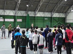 佐賀第一ライオンズクラブ　佐賀県テニス協会小学生テニス教室